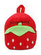 Strawberry Παιδική Τσάντα Πλάτης Κόκκινη