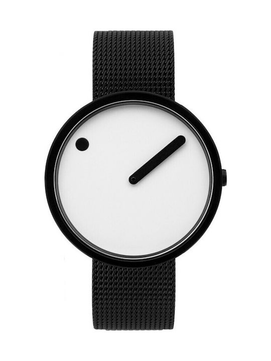 Picto Picto Women's Watch with Black Rubber Strap