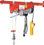 vidaXL Electric Hoist for Weight Load up to 400kg Red