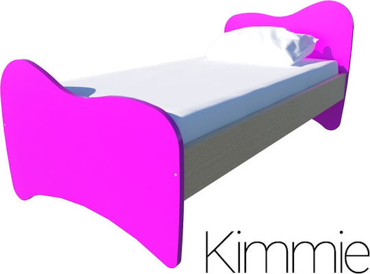 Kimie Kinderbett Klassisch Semi-Doppel Fuchsie für Matratze 110x190cm