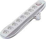 Elmark 7-Outlet Power Strip 2m White