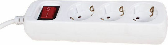 Elmark Power Strip 3 Positions with Switch and Cable 1.5m