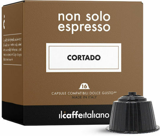 IL Caffe Italiano Капсули Еспресо Cortado Съвместими с машина Dolce Gusto 16капси
