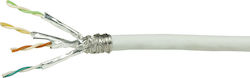 LogiLink S/FTP Cat.6 Ethernet Cable without Terminals 100m White