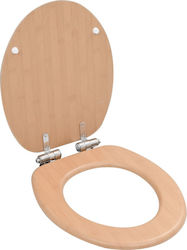 vidaXL Wooden Soft Close Toilet Seat Bamboo 43.7cm vidaXL Wooden Soft Close Toilet Seat Bamboo 43.7cm