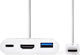 Nedis USB-C Докинг станция с HDMI 4K PD Бял (CCGP64765WT02)