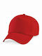 Beechfield Παιδικό Καπέλο Jockey Υφασμάτινο Κόκκινο