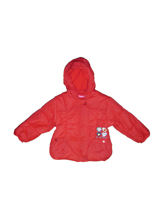 Energiers Kids Casual Jacket short Hooded Red