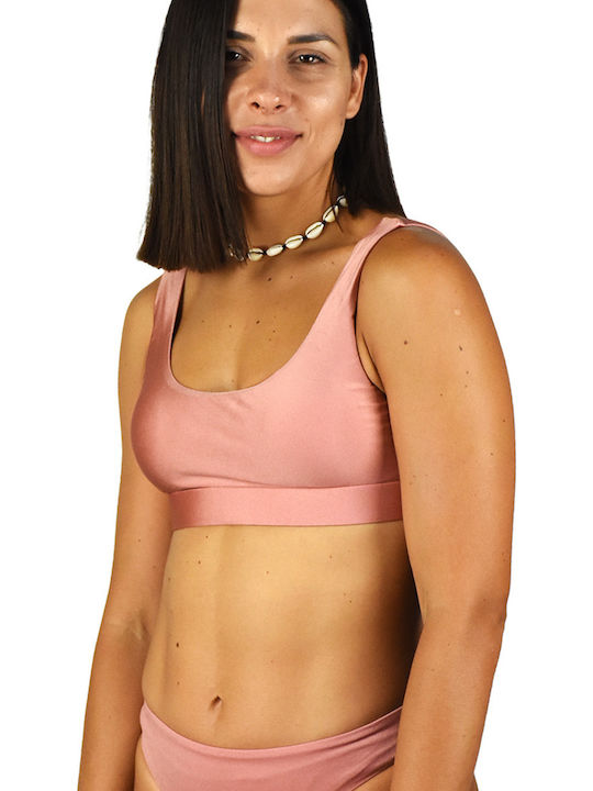 Rock Club Sports Bra Bikini Top BP-2107 Nude BP2107.nude