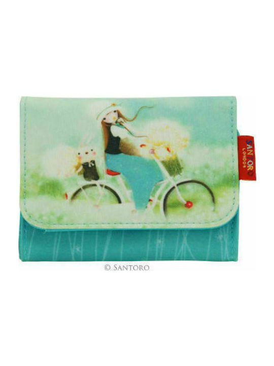 Graffiti Kori Kumi Kids' Wallet with Clip for Girl Light Blue 41071