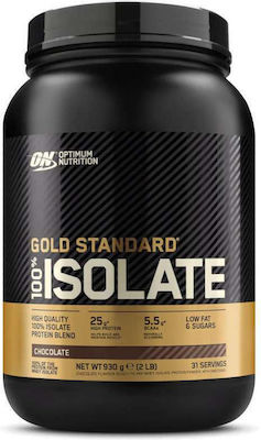 Optimum Nutrition Gold Standard 100% Isolate Πρωτεΐνη Ορού Γάλακτος Χωρίς Γλουτένη με Γεύση Σοκολάτα 930gr
