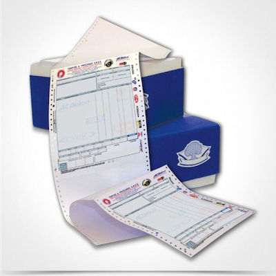 Typotrust Μηχανογραφικό Χαρτί Με Αντίγραφο 2τυπο 24 X 28 (λ/λ) Continuous Paper MX12