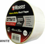 Morris DT11 White Selbstklebend Gewebeband Weiß 48mmx20m 1Stück 39924