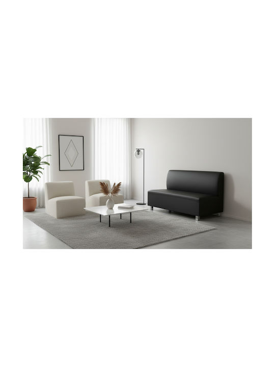 Bandy Two-Seater Couch Artificial Leather Grey ...