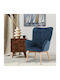 8009 Bergère Catifelat Albastru 67x72x97cm