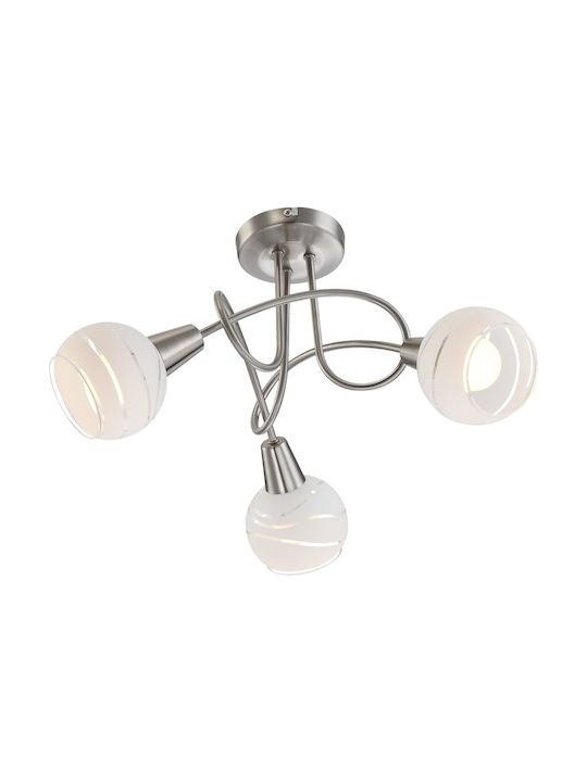 Globo Lighting Elliott Τριπλό Σποτ με Ντουί E14...