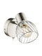 Globo Lighting Texas Single Spot with Socket E14 in Silver Color