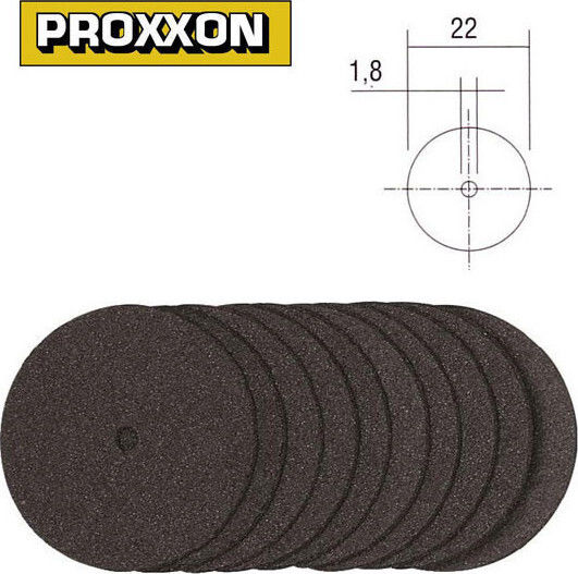 Proxxon Cutting Discs for Modeling Cutting Disc for Panels Hole Diameter 22mm 50pcs