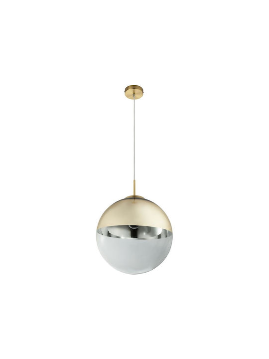 Globo Lighting Varus Pendant Light Single-Light for Socket E27 Gold