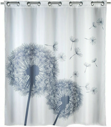 Wenko Astera Shower Curtain with Hooks 180x200cm Anti-moisture