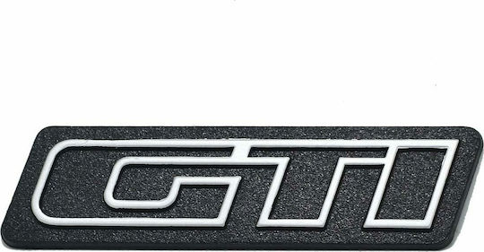Car Signal Stickers GTI 8.5 x 2.2cm in Silver Color 1pcs