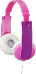 JVC HA-KD7 HA-KD7-P-E Wired On Ear Kids' Headphones Pink