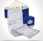 Typotrust Μηχανογραφικό Χαρτί με Αντίγραφο 4τυπο 24 x 28 Endlospapier MX22