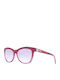 Just Cavalli Sonnenbrillen mit Rot Rahmen und Lila Verlaufsfarbe Spiegel Linse JC567S 83Z