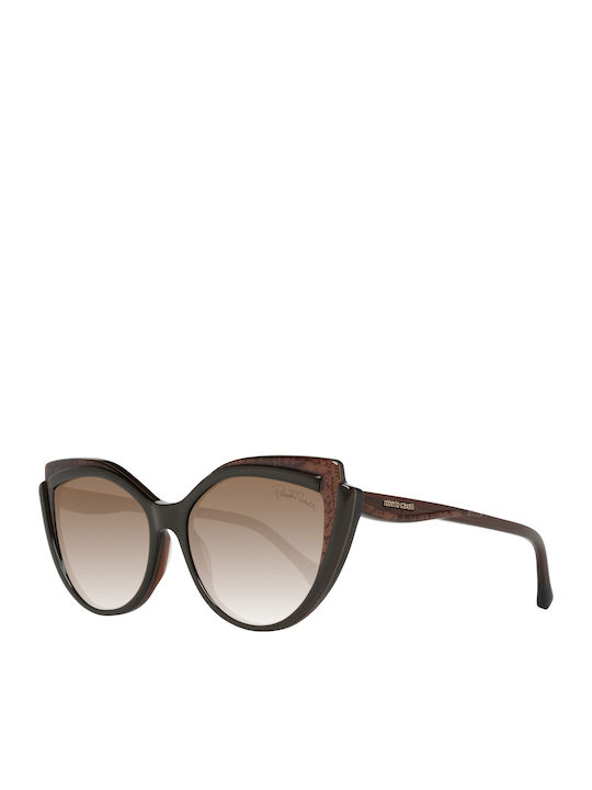 Roberto Cavalli Women's Sunglasses with Brown Acetate Frame RC1052 50G