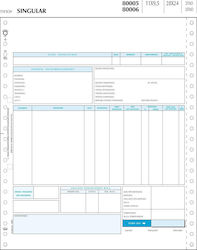 Typotrust Singular Φόρμα Τιμολόγησης Continuous Paper 2x1000 Sheets 80005