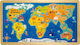 Wooden Kids Puzzle World Map 24pcs Small Foot
