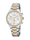 Festina Women's Watch Chronograph with Gold Metal Bracelet