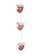 Inart Christmas Garland Red 230x1cm 1pc