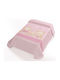 Belpla Blanket Cot 663 Velvet Pink 110x140cm
