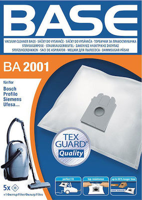 BASE BA2001 Saci de Aspirator 5buc Compatibil cu Aspirator Bosch / Siemens / Ufesa