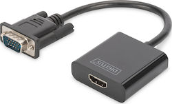 Digitus DA-70473 VGA male σε 3.5mm / HDMI female
