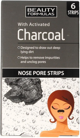 Beauty Formulas Charcoal Cleansing Nose Pore Strips Nose strips 6τμχ