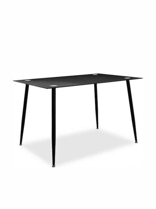 Vincenzo Dining Room Rectangular Table Black 120x80x75cm