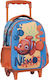Gim Finding Nemo 3D Ученическа Раница Куфар Детска Градина Светлосин