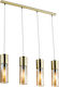 Globo Lighting Annika Pendant Chandelier Rail for 4 Bulbs E27 Gold