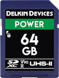 Delkin Power SDXC 64GB Class 10 U3 V90 UHS-II