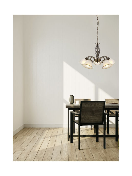 Globo Lighting Odin Κρεμαστό Φωτιστικό Μπρούτζι...