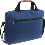 Διακάκης Mood Tasche Schulter / Handheld für Laptop 15" in Blau Farbe