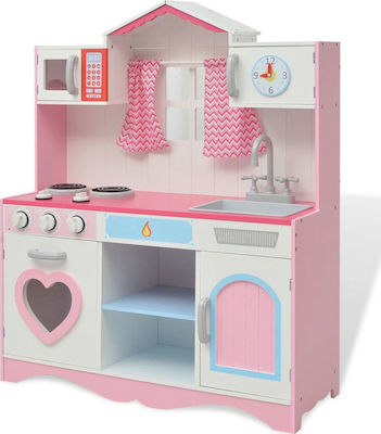 vidaXL Kids Kitchen Κουζίνα Παιδική Ξύλινη made of Wood 100 cm cm.