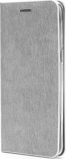 Forcell Luna Book Δερματίνης Ασημί (Huawei Mate 10 Lite)