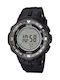 Casio Pro Trek Watch Chronograph Battery with Black Rubber Strap