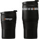 Vango Magma Mug Tall Glass Thermos Plastic Black 380ml with Mouthpiece VAN-659