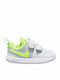 Pico 5 Παιδικά Sneakers με Σκρατς Pure Platinum / Electric Green / White