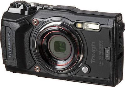 Olympus Tough TG-6 Compact Φωτογραφική Μηχανή 12MP Οπτικού Ζουμ 4x με Οθόνη 3" και Ανάλυση Video 4K UHD Μαύρη