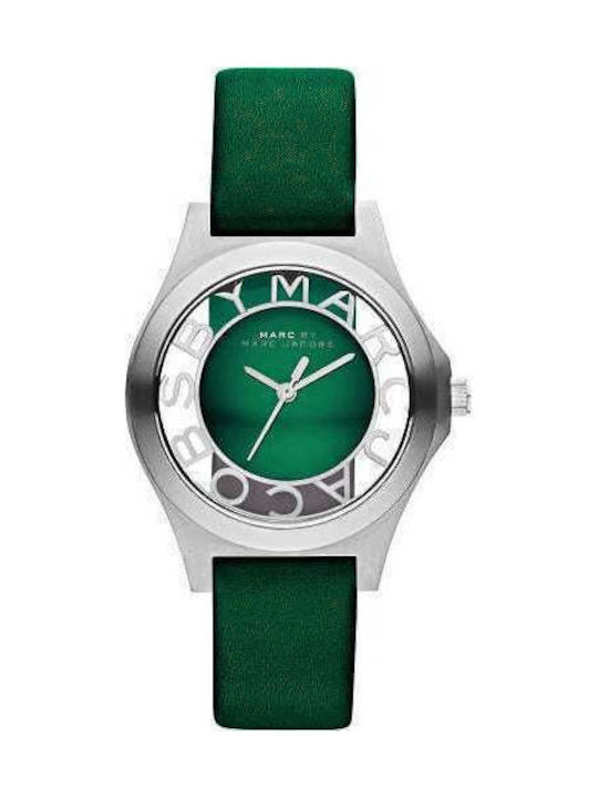 Marc Jacobs Uhr mit Grün Lederarmband MBM1336